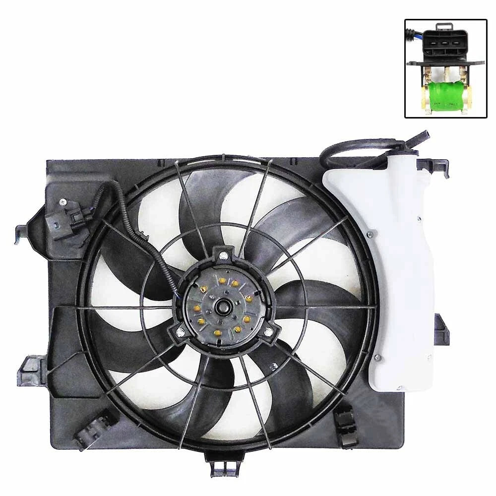 Front Radiator Fan for Hyundai Accent, Veloster (2010–2017)