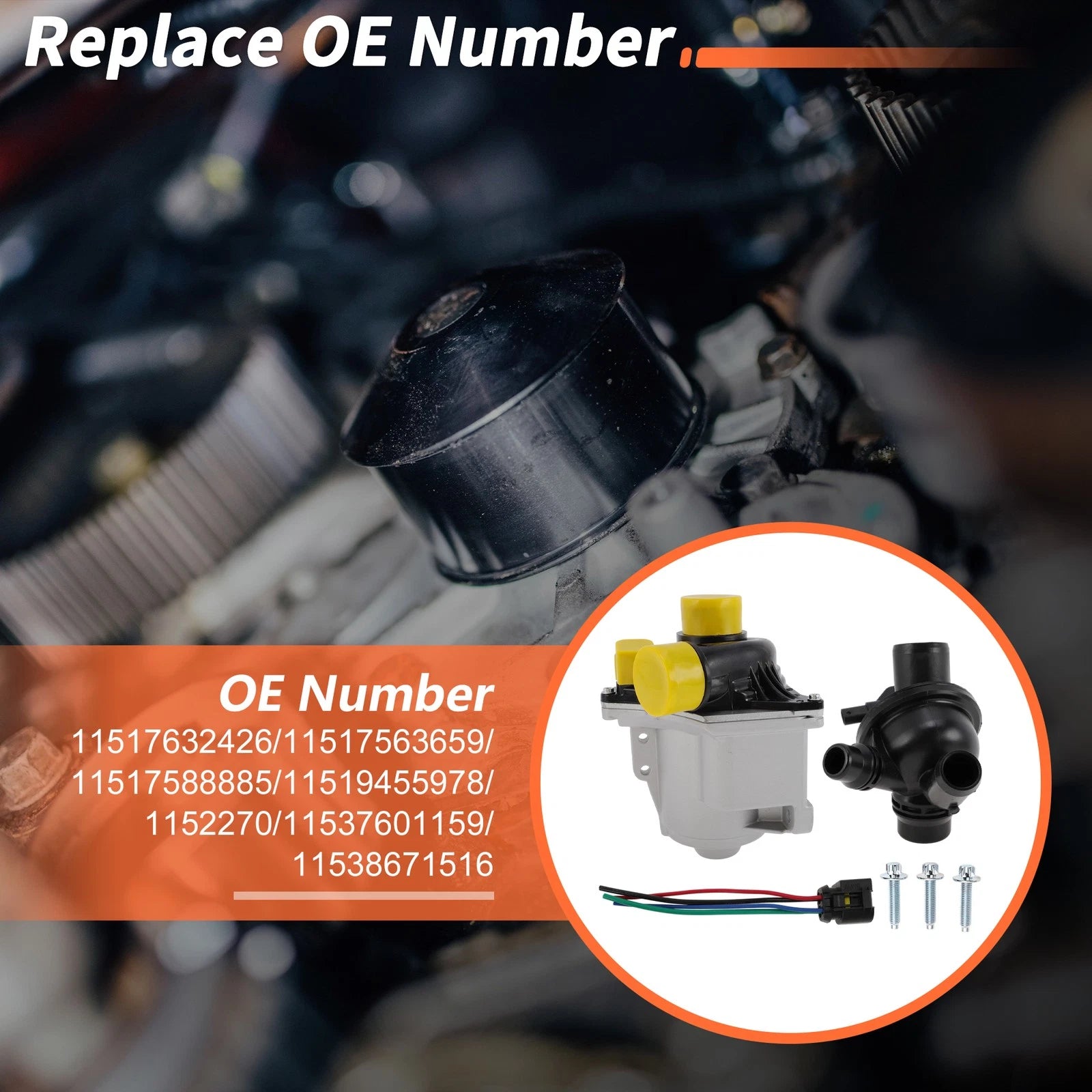 Electric Engine Water Pump for BMW 535i (2011–2016) 11517632426