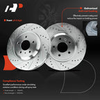 Front Drilled Brake Rotors & Pads for Chevy Impala Buick LaCrosse (2006–2020)