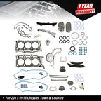 Head Gasket Set & Timing Chain Kit for Dodge Grand Caravan Charger (2011–2015)