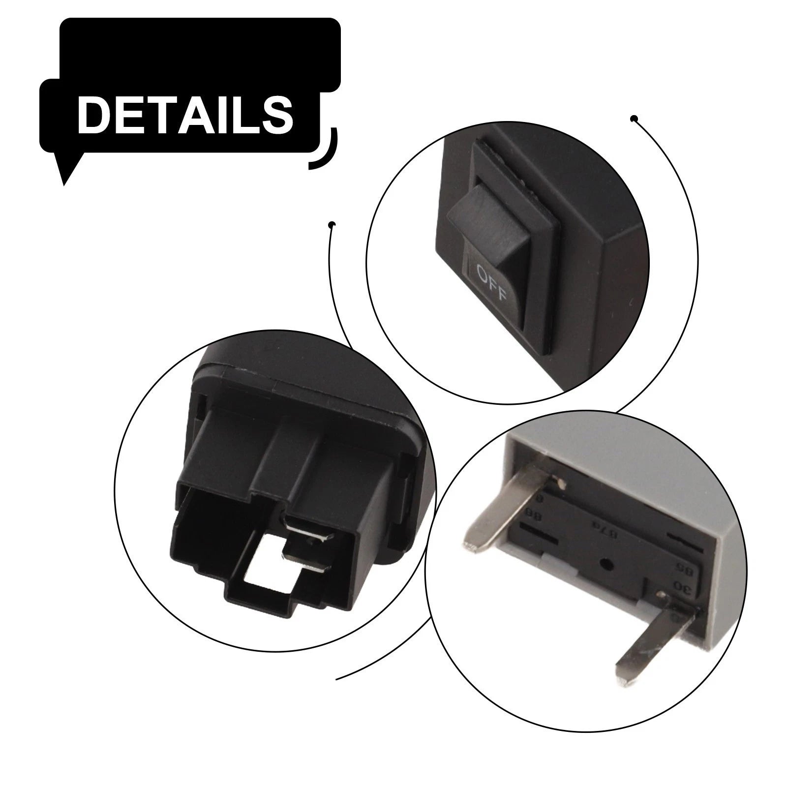 6pcs Relay Bypass Switch Kit for Fuel Pumps and AC Motors (Compatible)