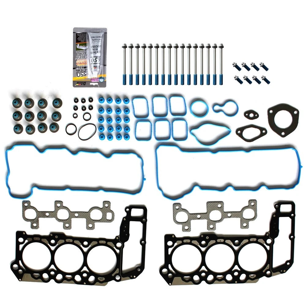 Head Gasket Set with Bolts for Dodge Dakota, Mitsubishi, Jeep 3.7L (2005–2012)