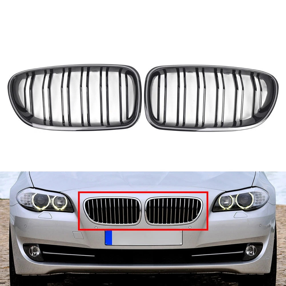 Front Kidney Grille with Light Strip for BMW 5 Series F10 F11 (2010–2016)