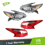 RH+LH Headlight Assembly + Tail Light Assembly for Nissan Altima (2016–2018)