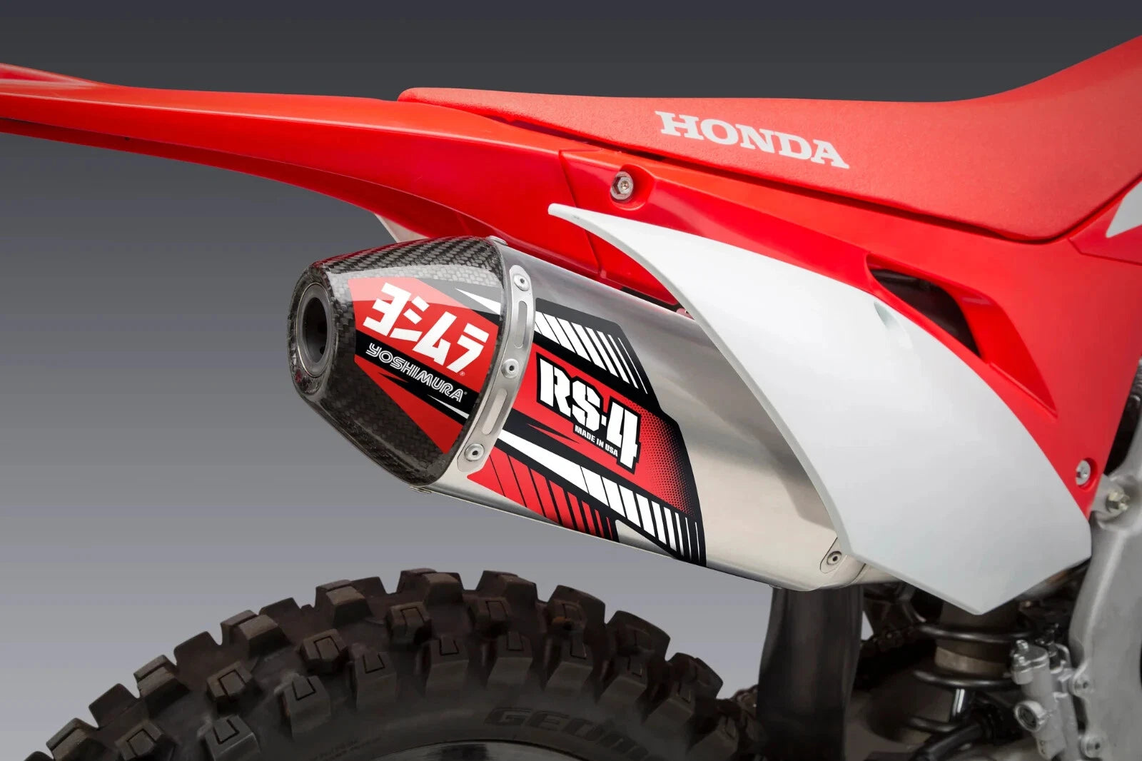 RS-4 Stainless Full Exhaust with Aluminum Muffler for Honda CRF450X (2019–2024)