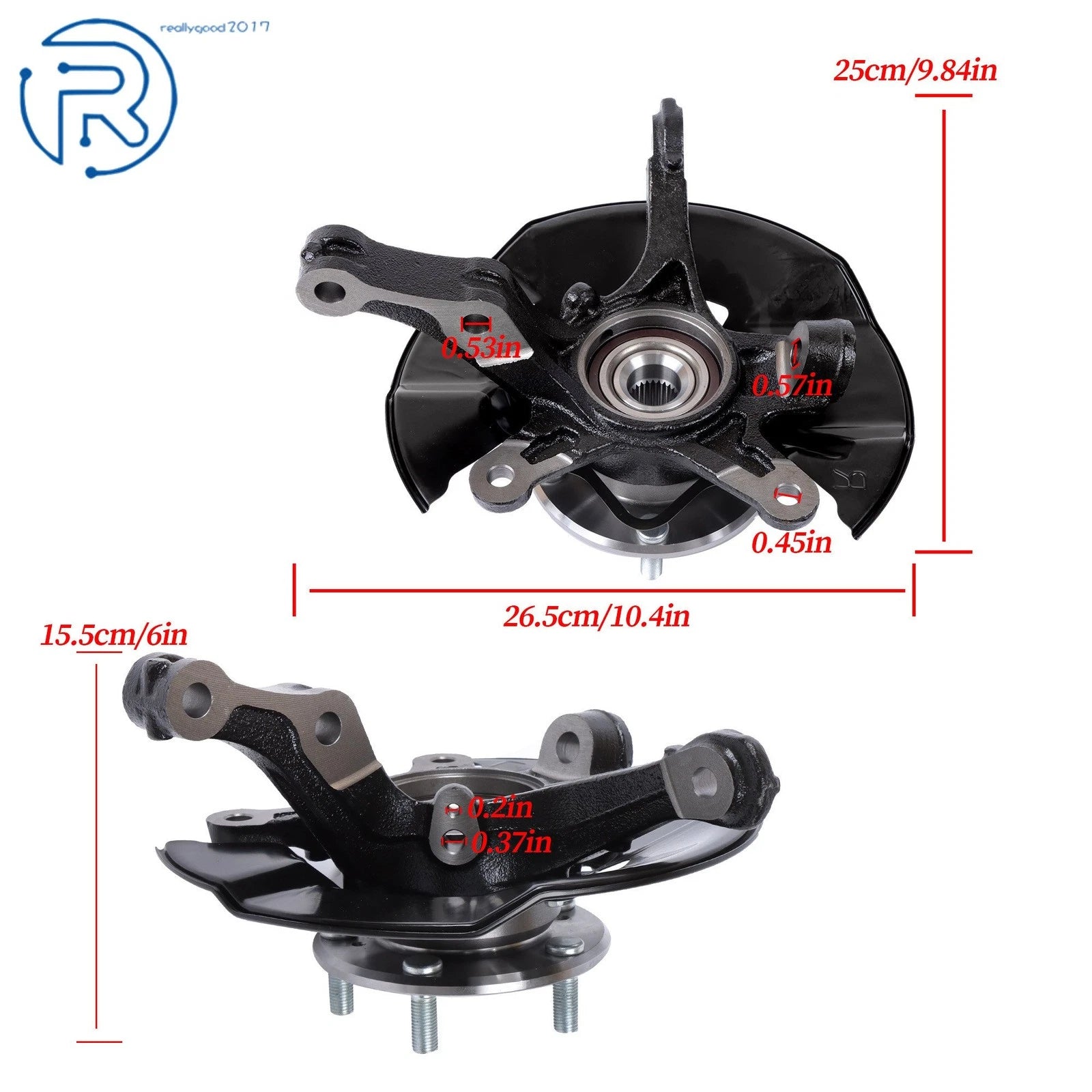 Steering Knuckle Assembly Set for Honda Civic 1.5L 1.8L (2013–2015)