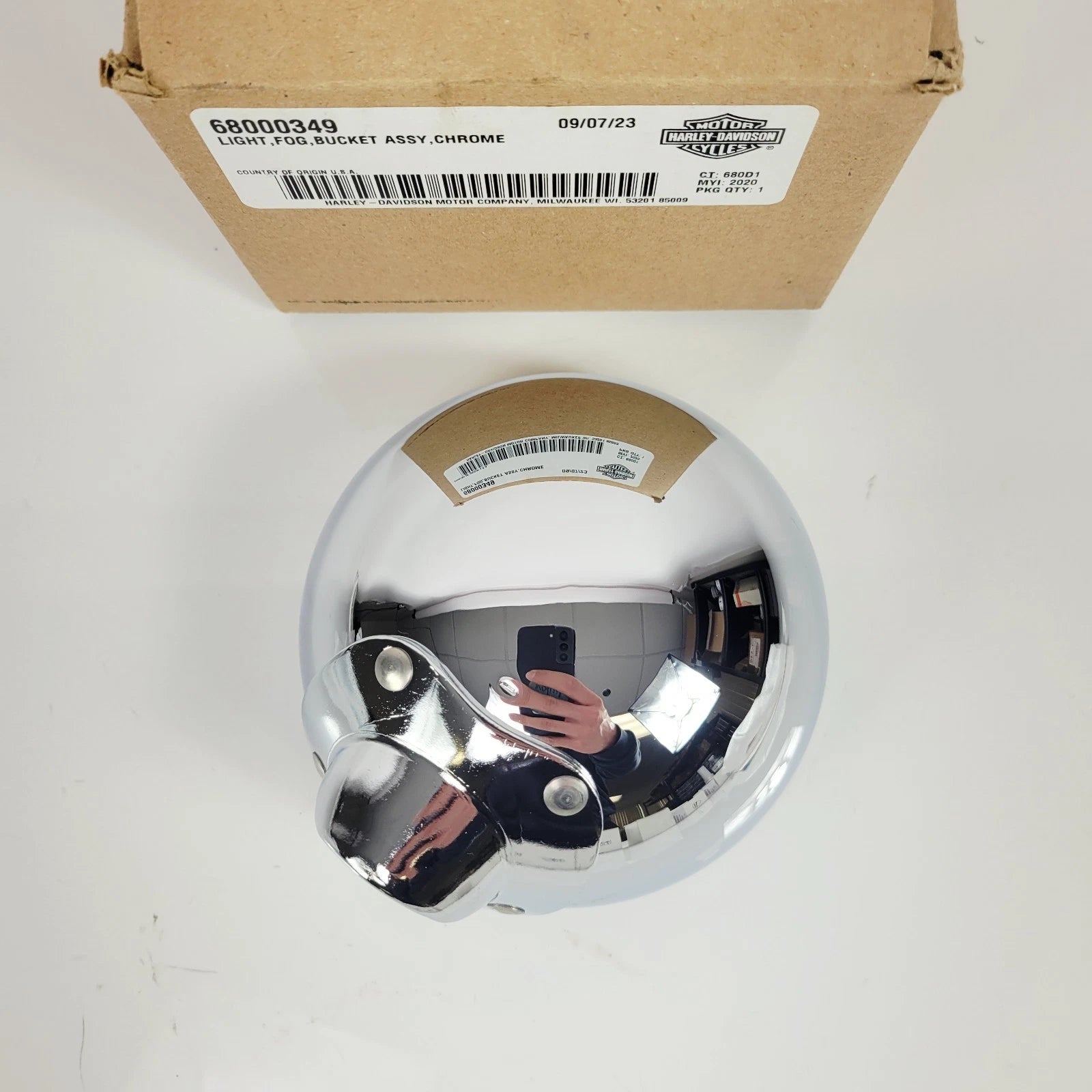 Fog Light Bucket Assembly Chrome for Harley Davidson Heritage Classic (2018–2025)