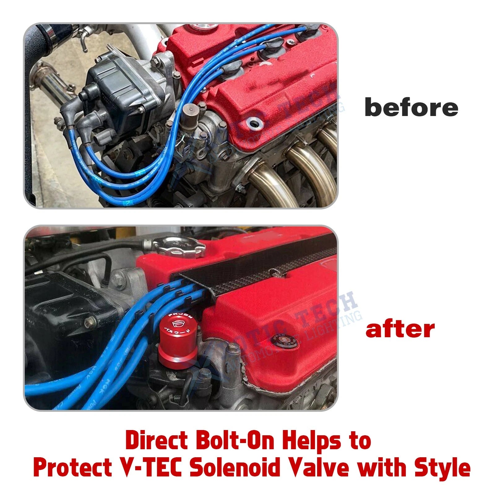 VTEC Solenoid Valve Cover Cap for Honda Civic (2001-2005)