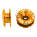 Set of 4 Aluminum Quick Release Fasteners for Orange Car Bumper/Fender/Trunk