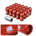 20Pcs M12x1.5 Closed End Acorn Lug Nuts + Extension for Universal Fit (42mm)