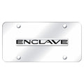 Chrome Name on Chrome License Plate - Officially Licensed for Buick Enclave