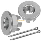 Set of 2 Axle Castle Nuts for Honda (90305-369-000, 90305-HA7-670, 90305-HM5-A80)