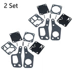 Set of 2 Carburetor Repair Kits for Zama RB19 McCulloch Mini Mac (110–140)