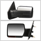 Foldable Arm LED Signal Chrome Side Mirror for F150 (2004–2014)