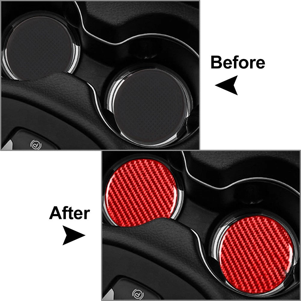 Door Slot Mat Water Cup Pad Trim for Dodge Challenger (2015–2023)