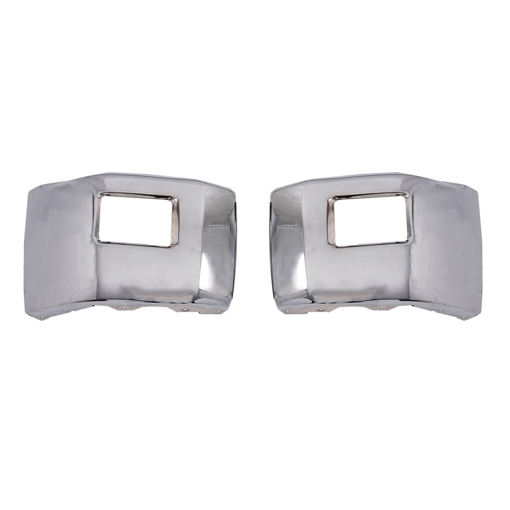 Steel Chrome Front Bumper for Chevy Silverado 2500 (2015–2019) w/ Fog Light Hole