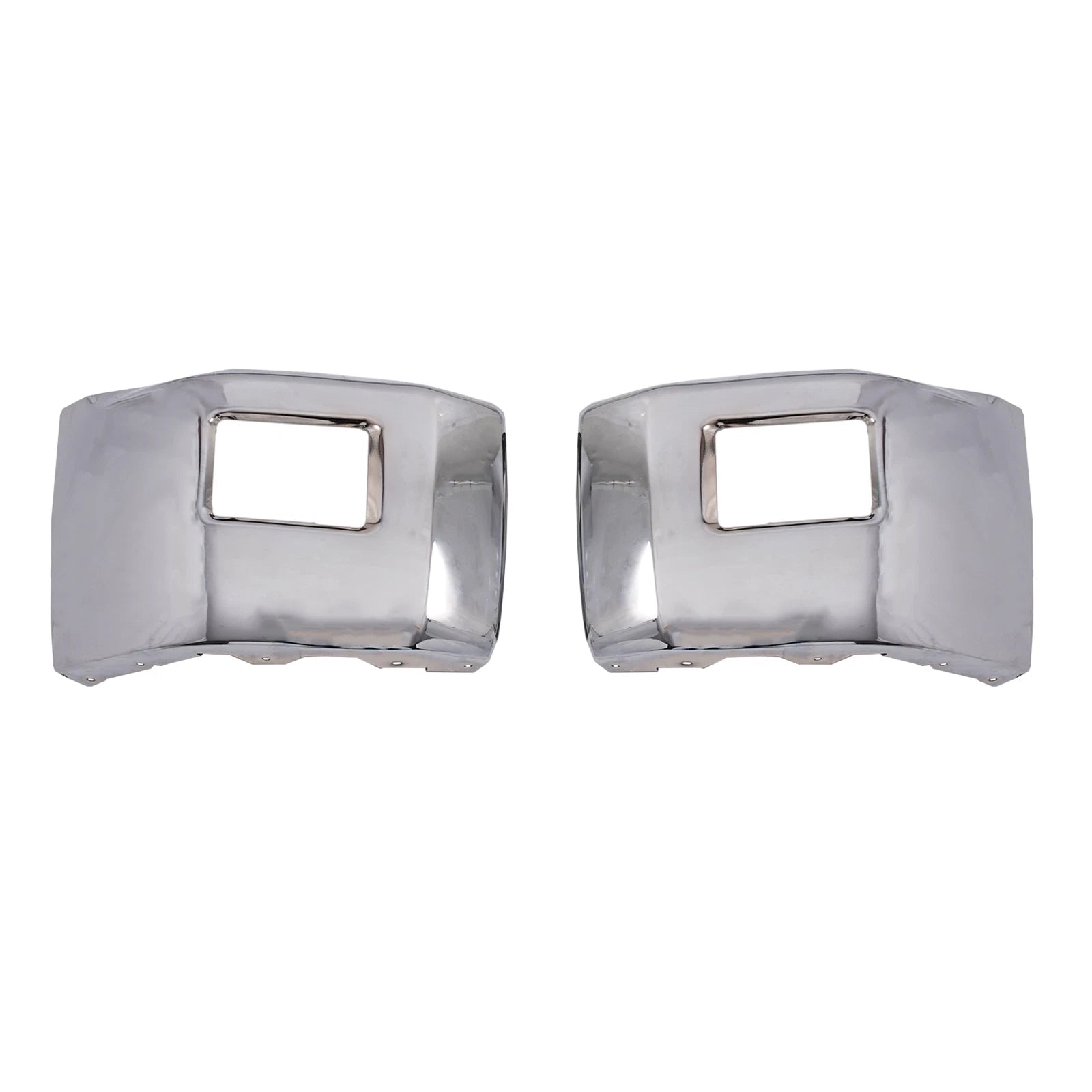 Steel Chrome Front Bumper for Chevy Silverado 2500 (2015–2019) w/ Fog Light Hole