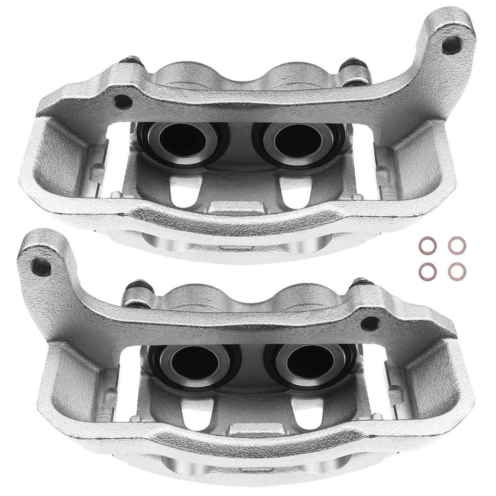 2X Front Disc Brake Calipers w/ Bracket for Dodge Ram 2500 3500 (1994-2002)