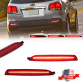 Red LED Rear Bumper Reflector Tail Lights for Kia Sorento (2011–2013)