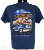 Chevy Tri-Five T-Shirt Blue for Bel Air 150 210 Drive In Scene (1955–1957)