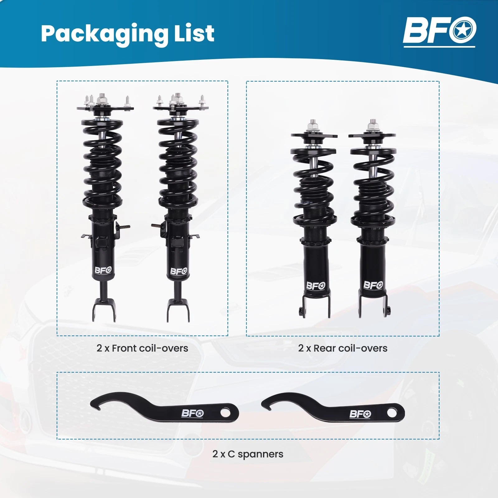 Coilover Lowering Kit for Nissan 350Z / Infiniti G35 (2003–2009) RWD