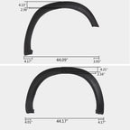 Set of 4 Fender Flares for Dodge Ram 1500 (2009–2023)