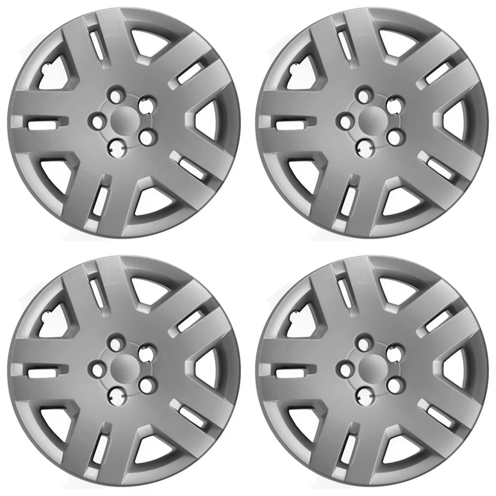 17' 5 Split Spoke Silver Bolt-On Wheel Cover Hubcaps for 2011-2014 Dodge Avenger