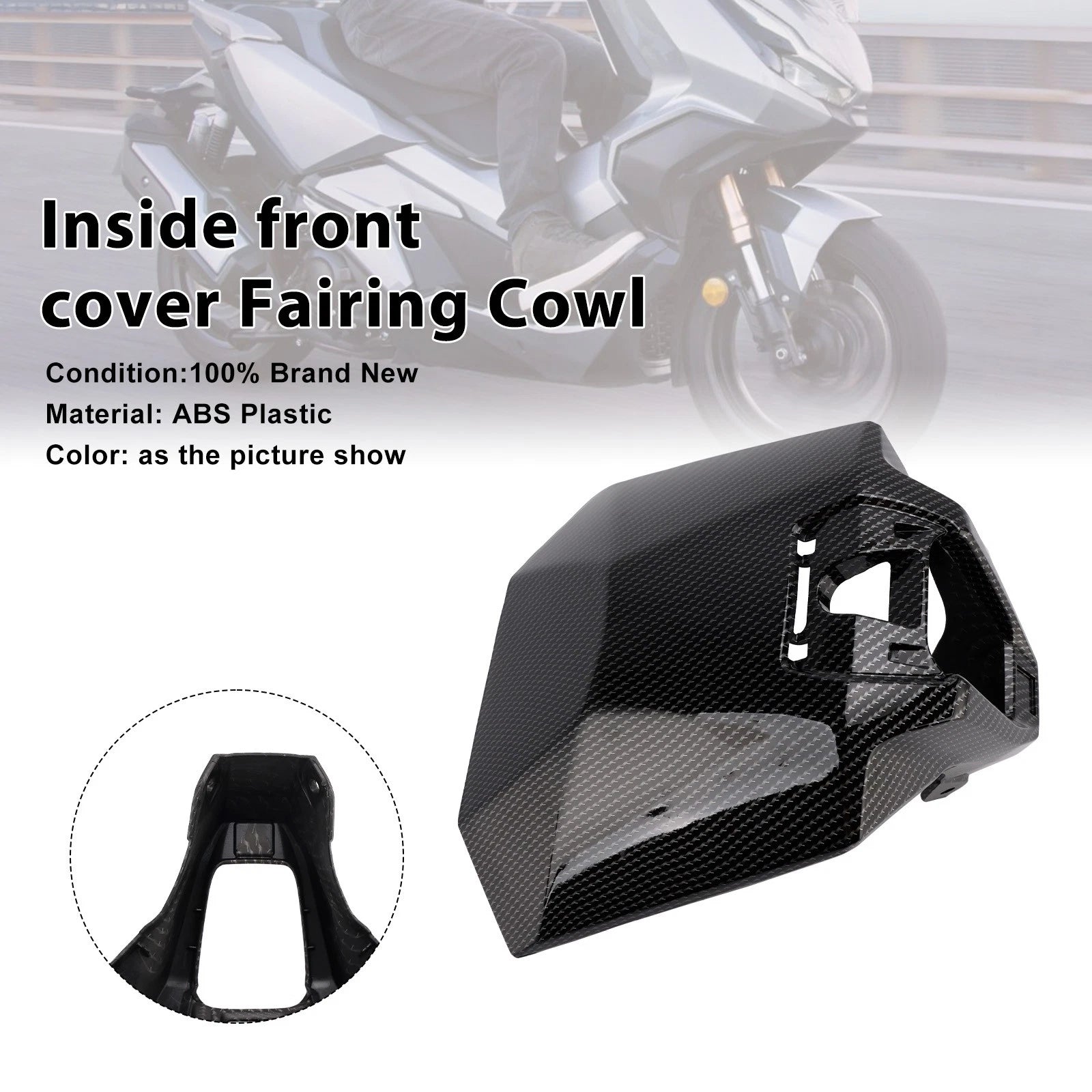 Inside Front Cover Fairing Cowl for Honda ADV 350 (2022–2025) Carbon