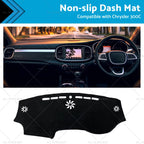 Dash Mat for Chrysler 300C (2012–2022) Black Non-Slip Dashboard Cover