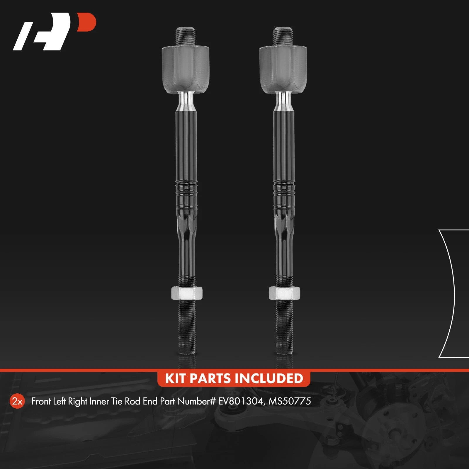 2X Inner Tie Rod for Chevy Malibu (2016–2021) Buick LaCrosse (2017–2019)