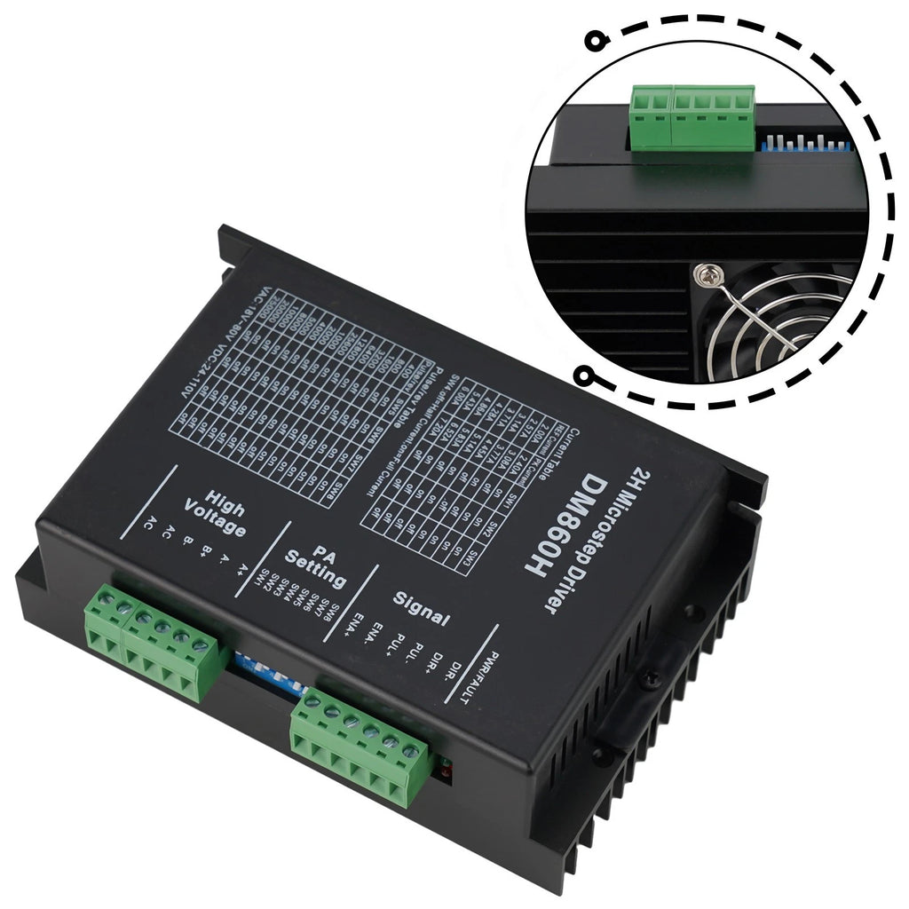 DM860H Digital Stepper Motor Driver for High Subdivision Applications
