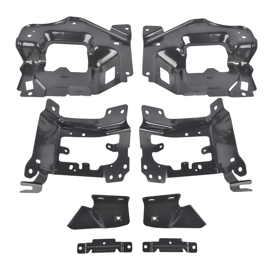 Set of 8 Front Bumper Support Brackets for Chevy Silverado 1500 (2014-2015)