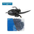 30pcs Tadpole Style Floating Soft Bait for Bass - Pre Rigged Hook Black PVC