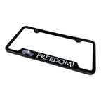 Black Plastic Notched License Plate Frame for Jeep (2011–2024)