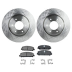 Brake Disc Rotors and Pads Kit for Nissan Titan (2008–2015, 2017–2022)
