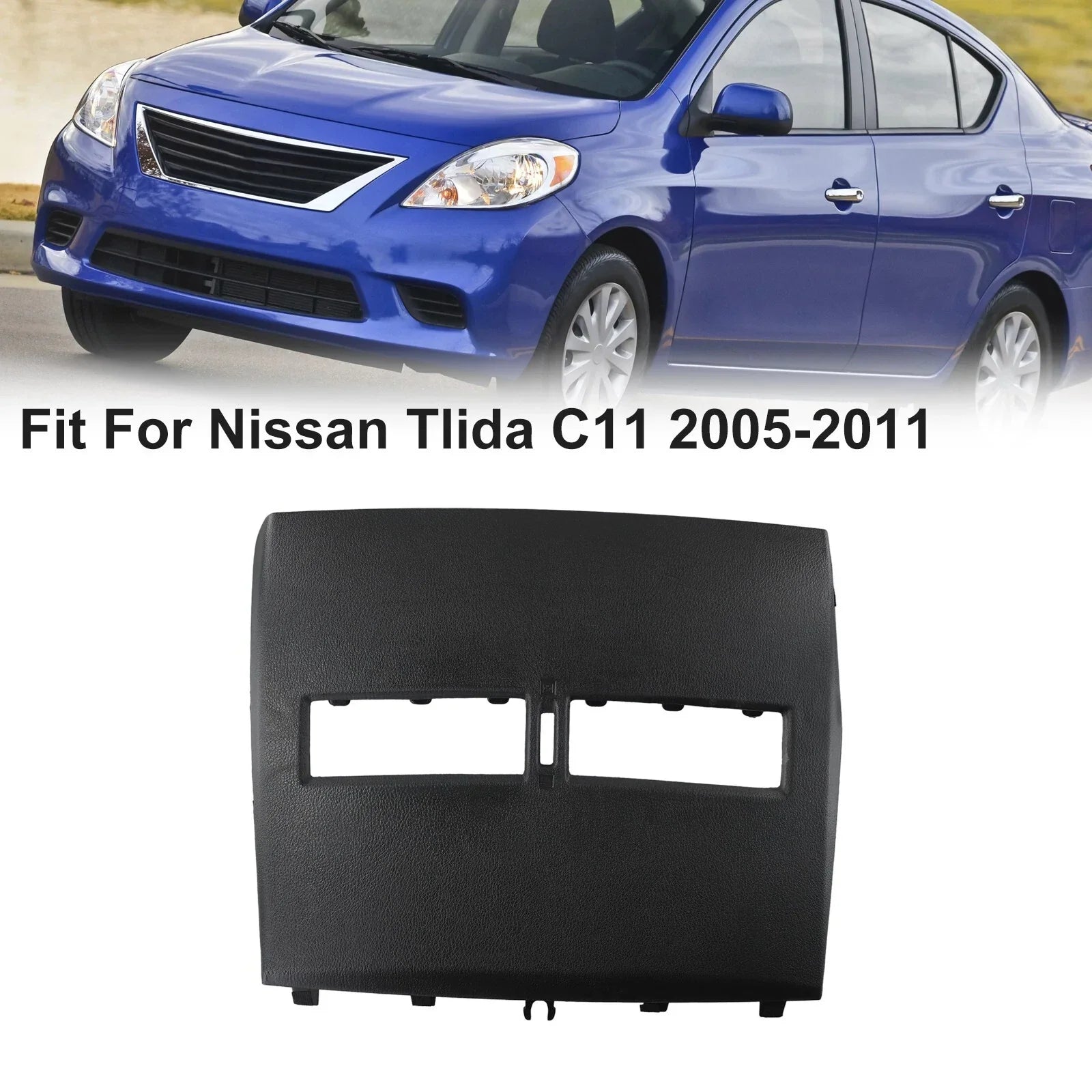 Front Upper Top Center Dash Air Vent Trim Bezel for Versa (2007–2012)