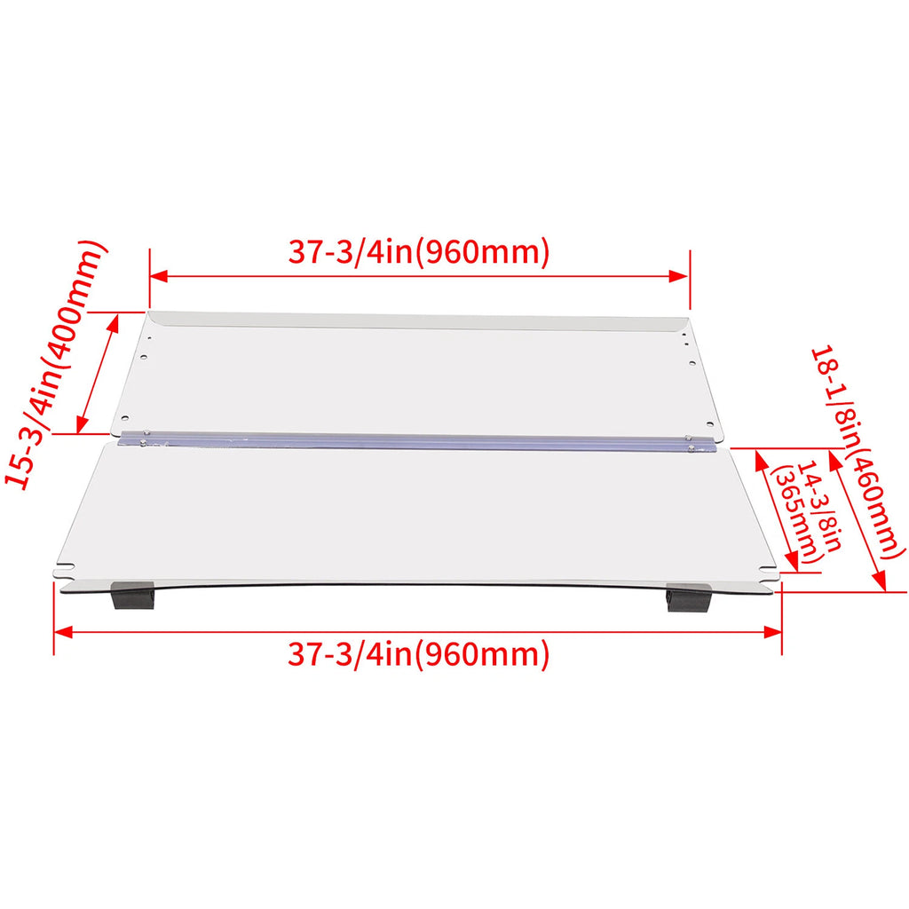 Clear Windshield for Club Car Precedent (2004–2024) Foldable Windscreen