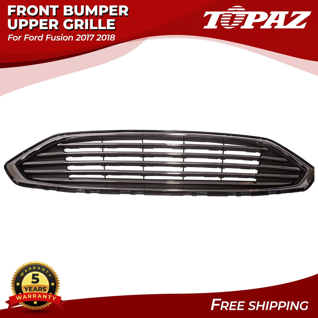 Chrome Front Bumper Grille for Ford Fusion (2017–2018)