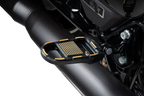 Adjustable Foot Pegs for Drag Specialties (Black/Gold)