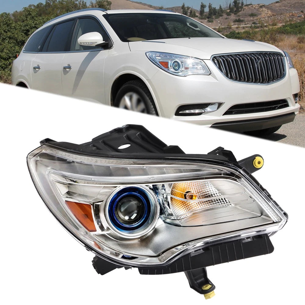 HID/Xenon Headlight Right for Buick Enclave (2013–2017) w/LED DRL
