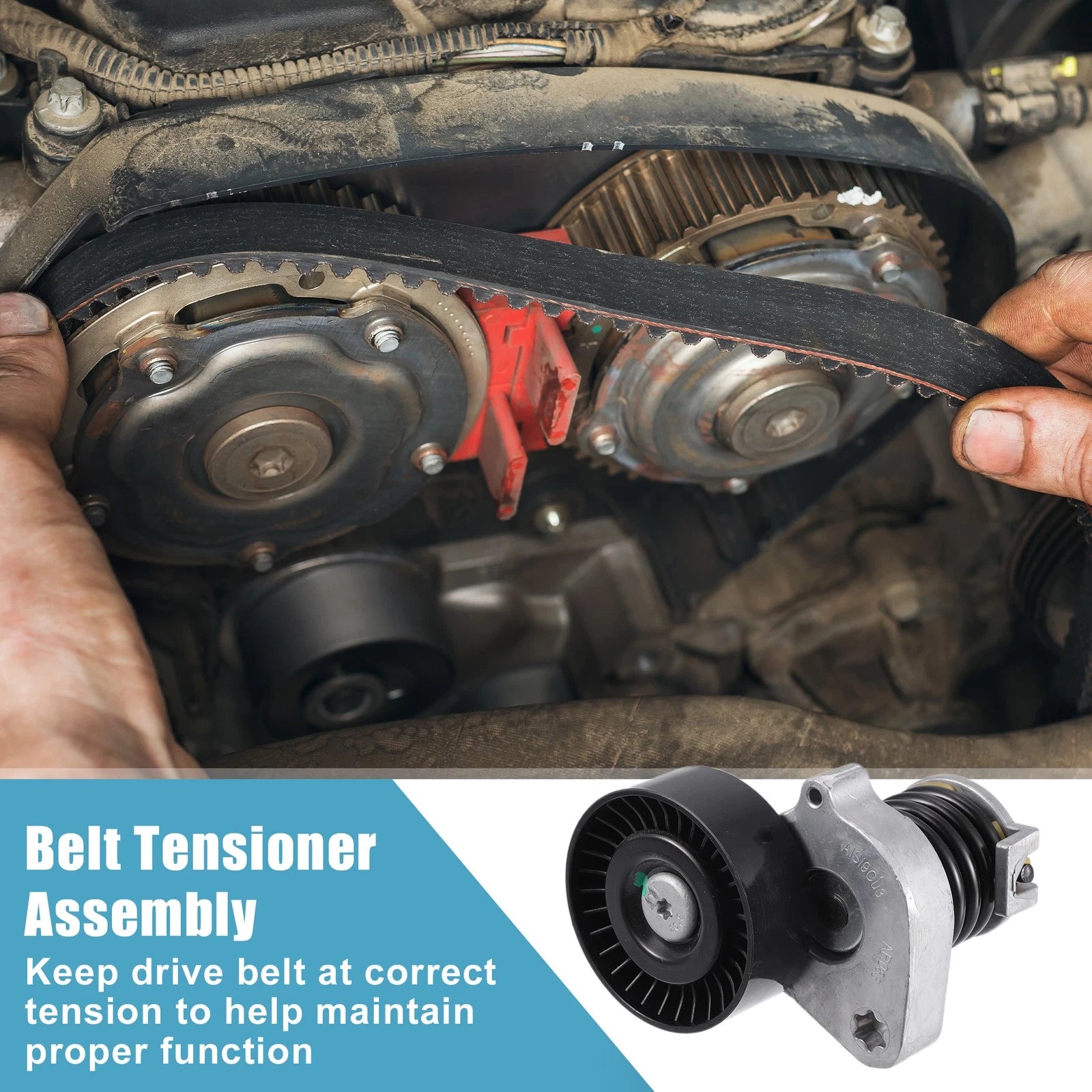 Belt Tensioner Pulley Assembly A2712000470 for Mercedes-Benz C250 (2012–2015)