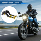 Adjustable Brake Clutch Lever for Honda X11 (2000–2001) Black Gold Tone