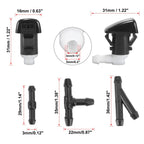 Front Windshield Washer Nozzles Kit 68269108AA 5182367AA for Dodge Durango (2011–2019)
