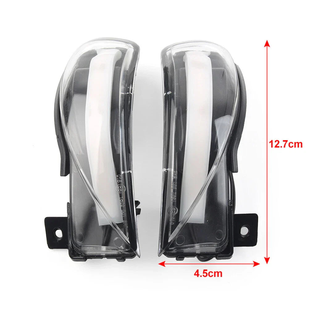 Clear Side Mirror Turn Signal Lights for Mazda 3 BL 08-14, 6 GH 07-15 (08-15)