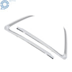 Set of 2 Chrome Bumper Fog Light Frame Trim Strips for Mazda CX-9 (2016–2022)