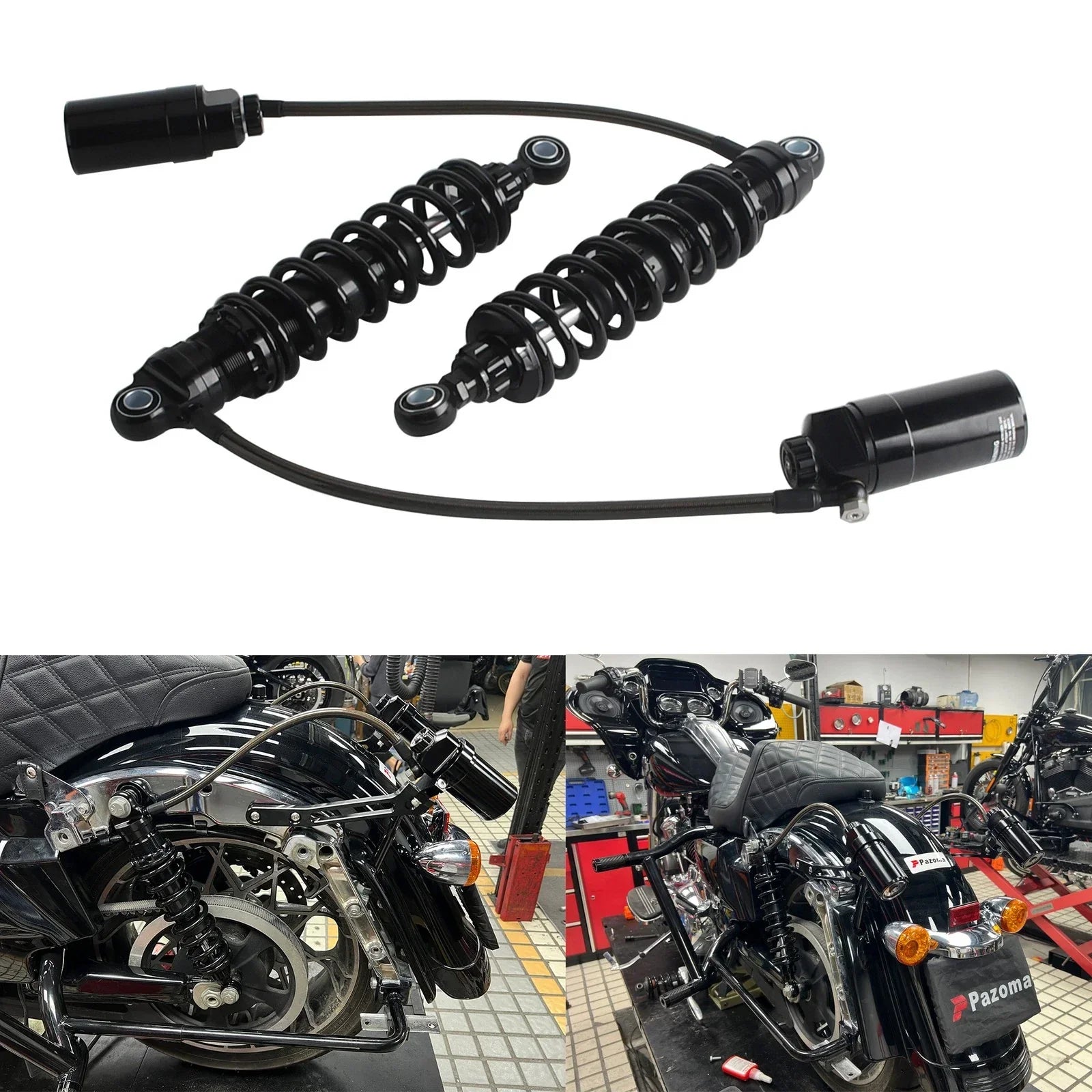 Hard Anodized Suspension Shocks for Harley CVO Road Glide Limited FLTRKSE (20-24)
