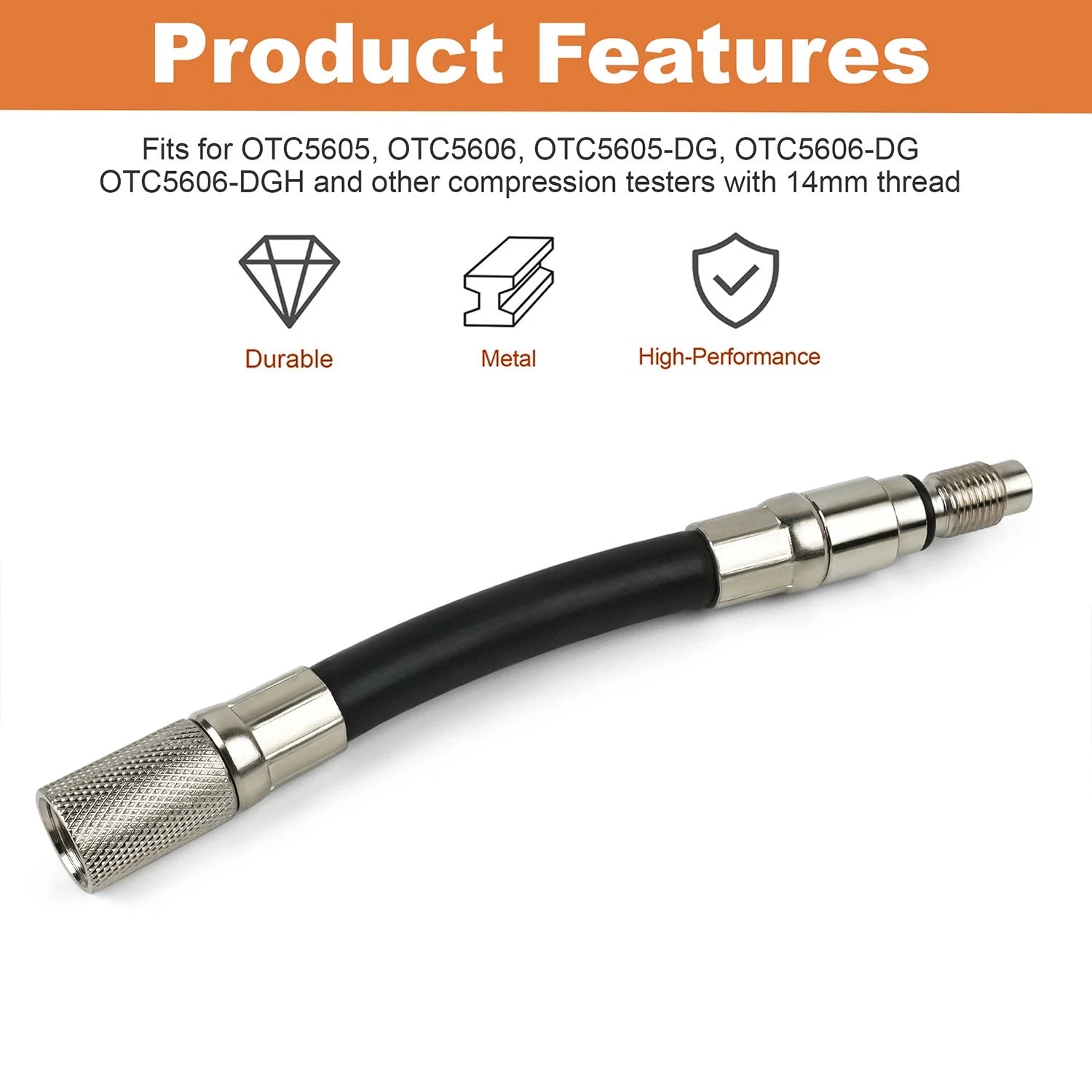 12mm Compression Test Adapter for Ford 4.6/5.4/6.8L 3-Valve (2008–Present)