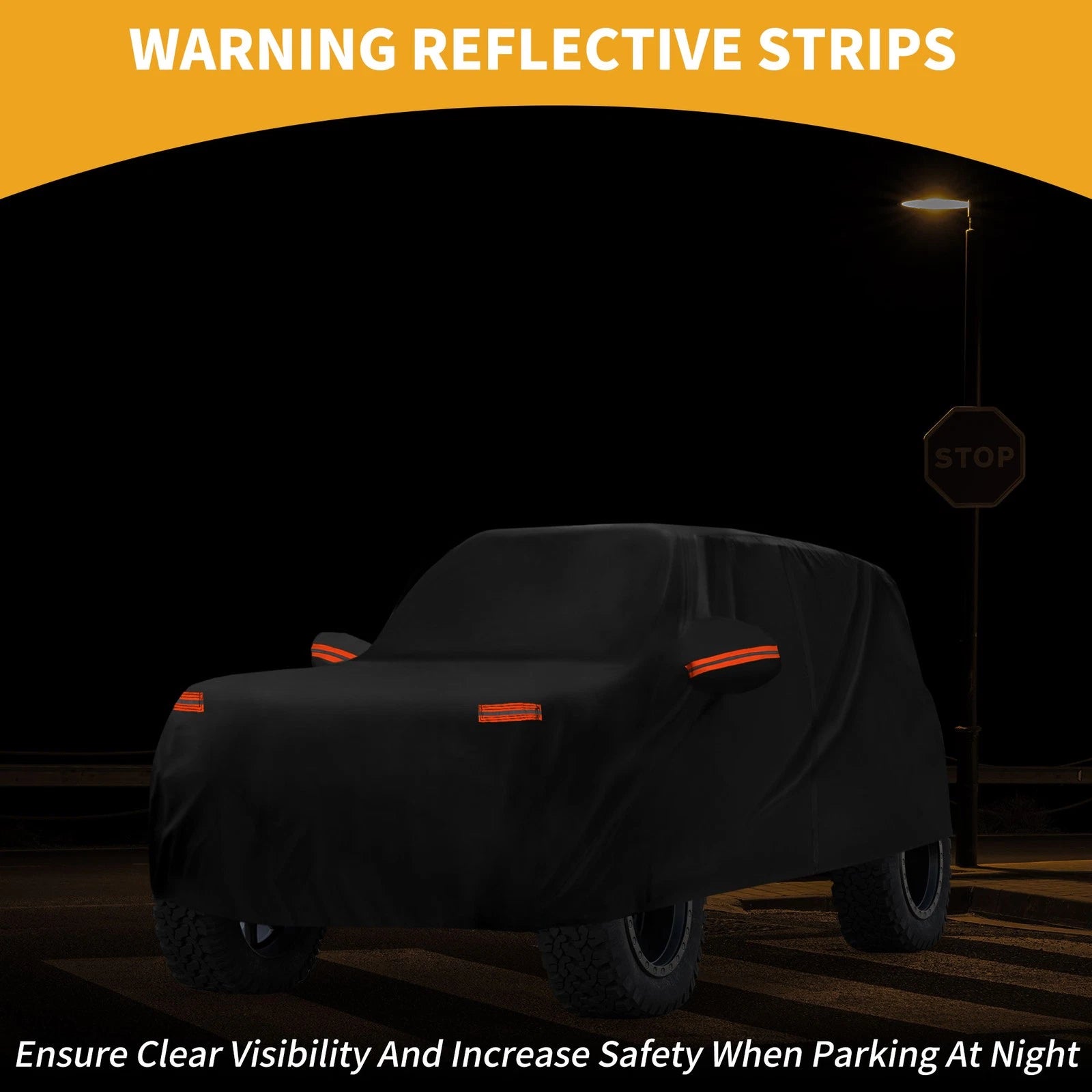 Car Cover Waterproof All Weather for Ford Bronco (2021–2023) 190T-PU Zipper