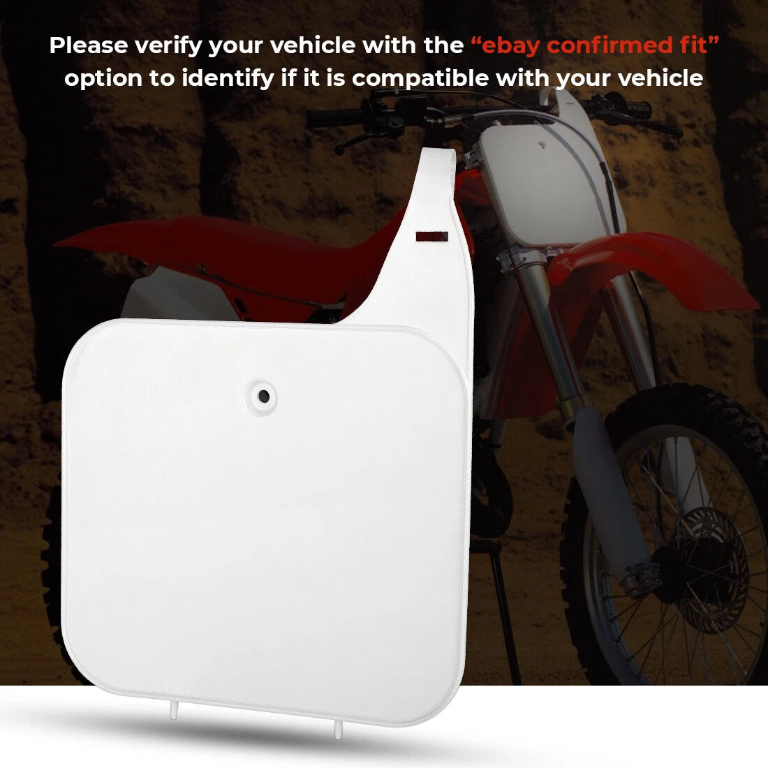 Front Number Plate for Honda CR125 CR250 CR500 (1988–1989)
