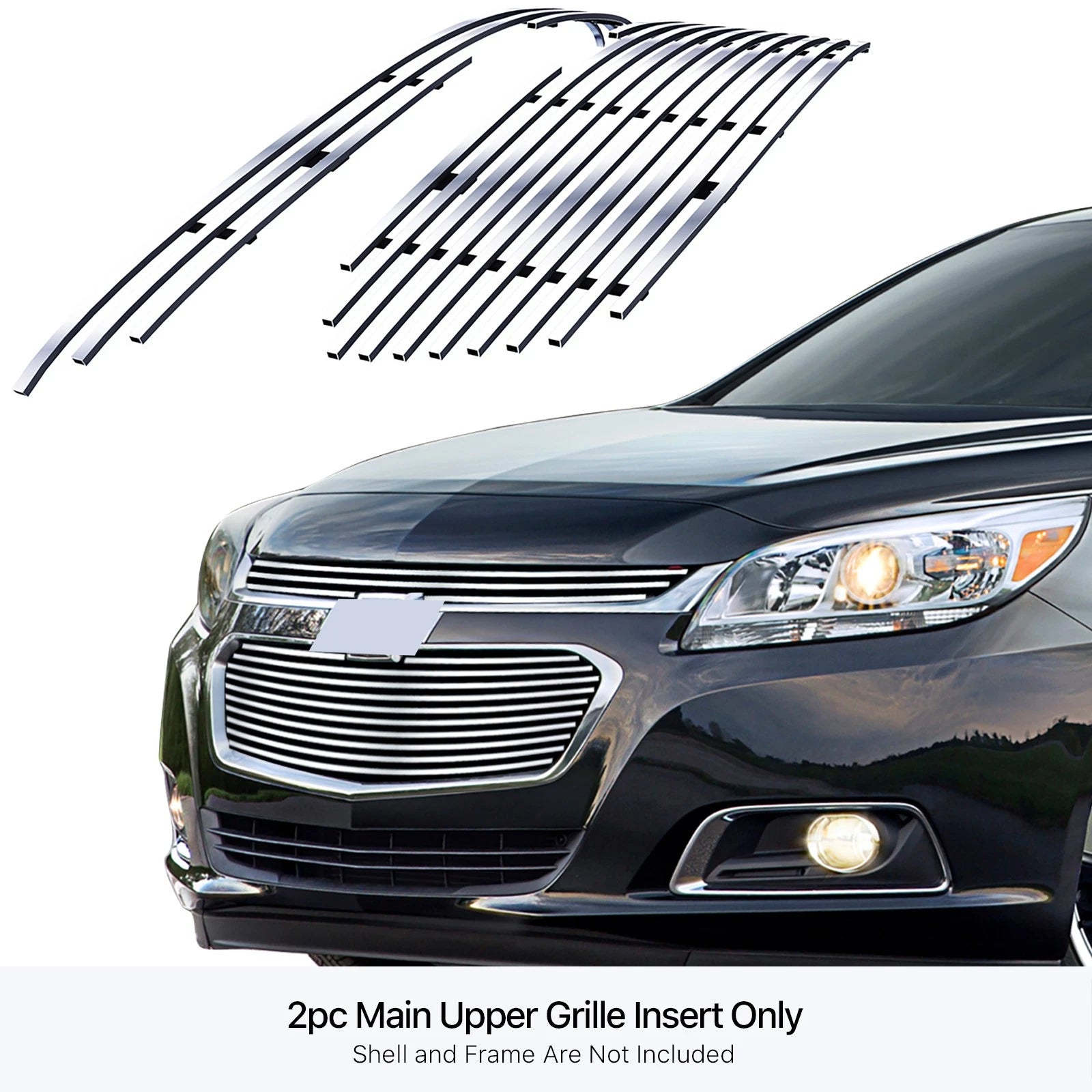 Stainless Chrome Billet Grille for Chevy Malibu (2014-2016)